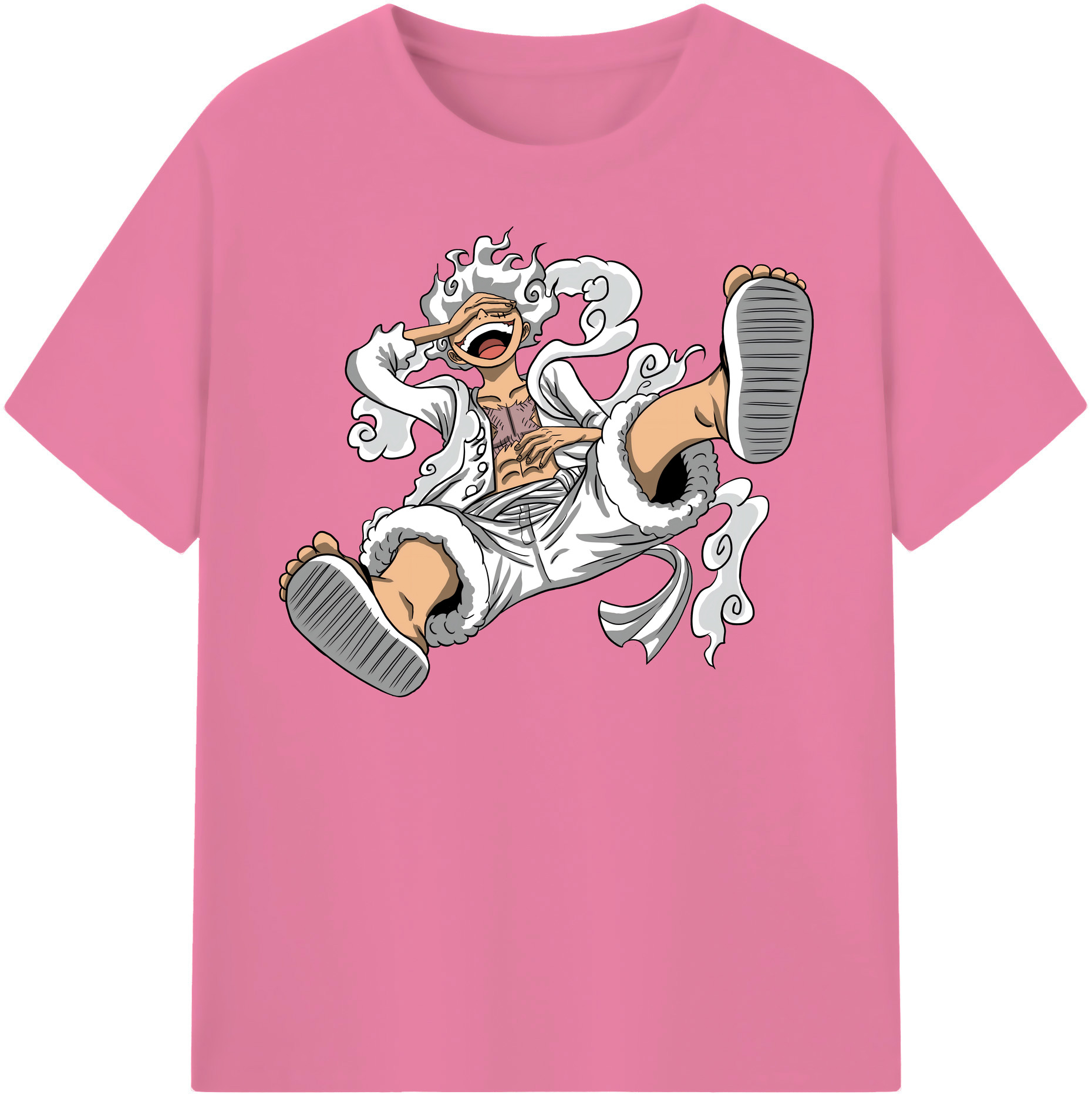 ワンピース モンキー・D・ルフィ ONE PIECE Monkey D. Luffy 綿100％半袖Tシャツ（フロントプリント）